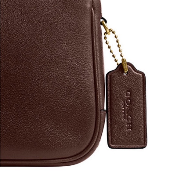 Coach Dark Brown Leather Shoulder Bag - Picture 2 of 8